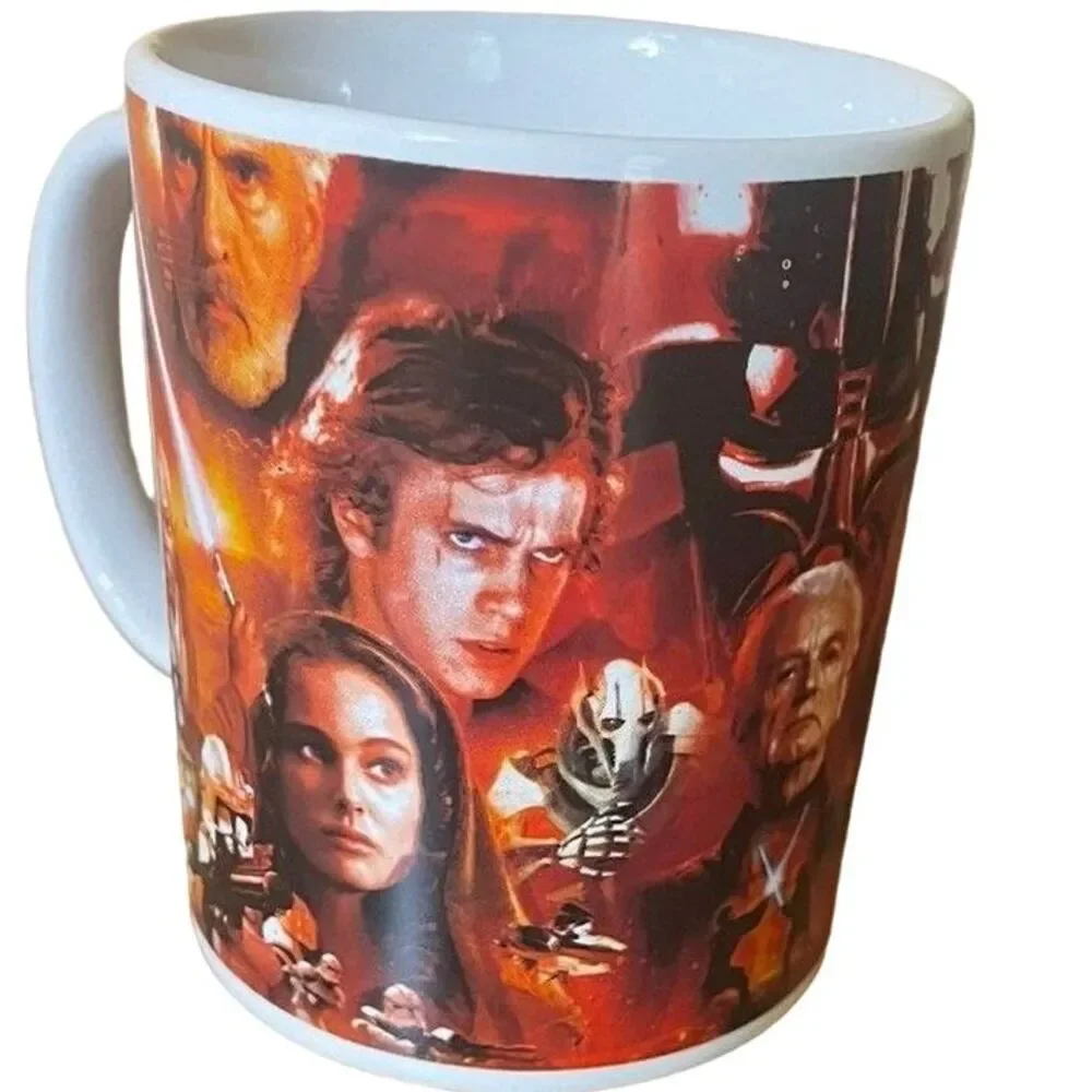 Star Wars Coffee Mug Collectible Character Collage Obi-Wan Yoda Anakin Episode 1